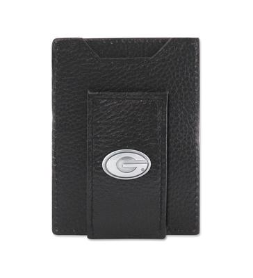 Georgia Zep-Pro Black Leather Concho Front Pocket Wallet