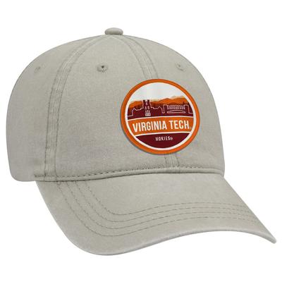 Virginia Tech Uscape Scenic Vintage Washed Adjustable Hat