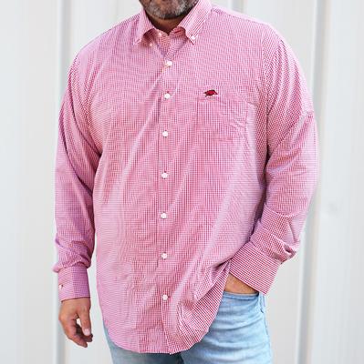 Arkansas Peter Millar Gingham Stretch Woven Shirt