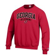  Georgia Alumni Arch Logo Crew Fleece Pullover