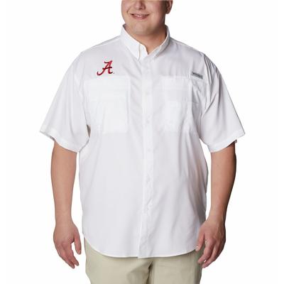 Alabama Men's Columbia Tamiami Short Sleeve Shirt - Big Sizing