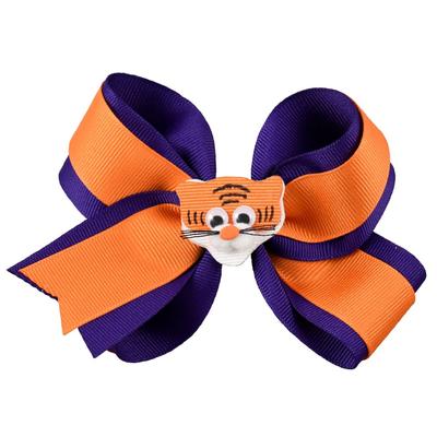 Orange & Purple Knotted Bow