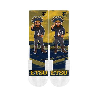 ETSU Strideline Bucky Sublimated Crew Socks