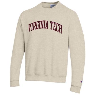 Virginia Tech Champion Arch Logo Fleece Crew