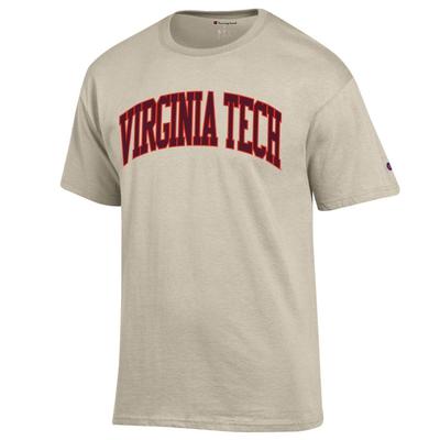Virginia Tech Champion Arch T-Shirt OATMEAL
