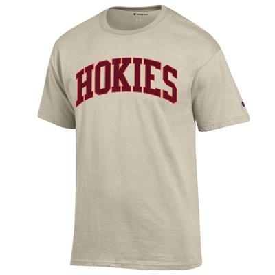 Virginia Tech Champion Hokies Arch T-Shirt OATMEAL