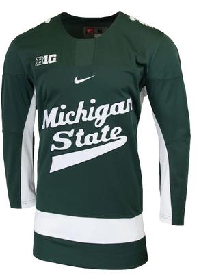 Michigan State Nike Replica Hockey Jersey PRO_GREEN