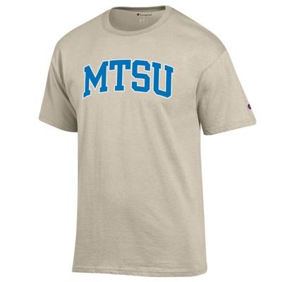 MTSU Champion Men's Arch Tee Shirt OATMEAL