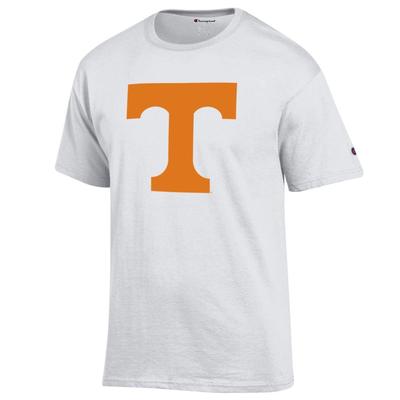 Tennessee Champion Men's Giant Logo Tee Shirt WHITE