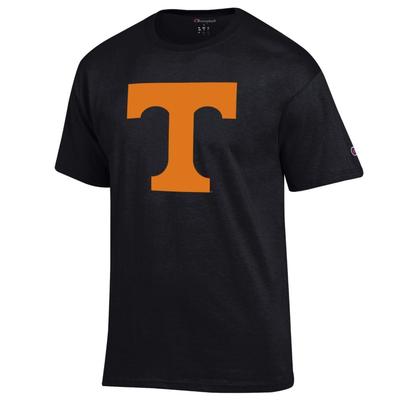 Tennessee Champion Men's Giant Logo Tee Shirt BLACK