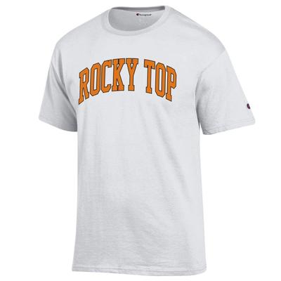 Tennessee Champion Men's Rocky Top Arch Tee Shirt WHITE