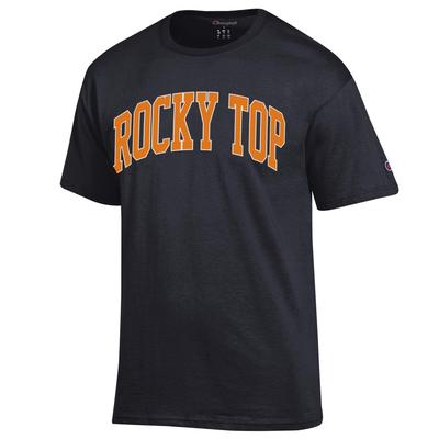Tennessee Champion Men's Rocky Top Arch Tee Shirt BLACK
