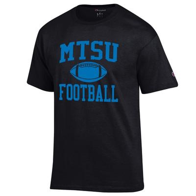 MTSU Champion Men's Basic Football Tee Shirt BLACK