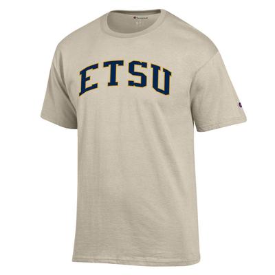 ETSU Champion Arch Tee Shirt OATMEAL