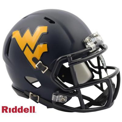 West Virginia Riddell Speed Satin Mini Helmet