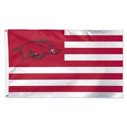  Arkansas Razorbacks Striped Flag