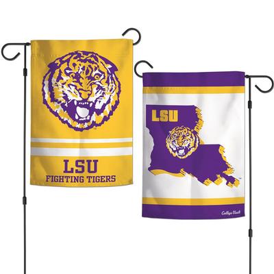 LSU Double Sided Garden Flag 12.5