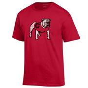  Georgia Champion Men's Distressed Standing Bulldog Tee Shirt
