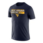  West Virginia Nike Men's Basketball Dri- Fit Legends Short Sleeve Tee