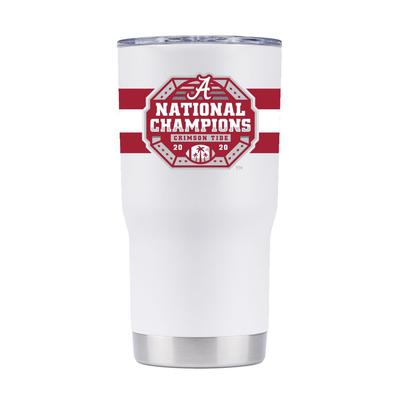 Alabama Crimson Tide National Champions 2020 Drinkware Clear, Glass