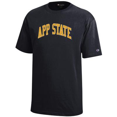 Appalachian State Champion Youth Arch App State Tee BLACK