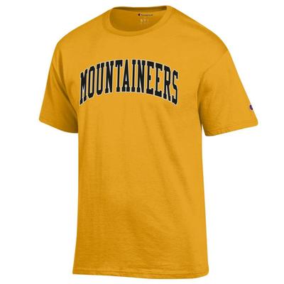 Appalachian State Champion Men's Arch Mountaineers Tee GOLD
