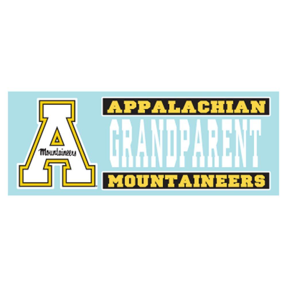  Appalachian State Block A Grandparent Rectangle Decal 6 