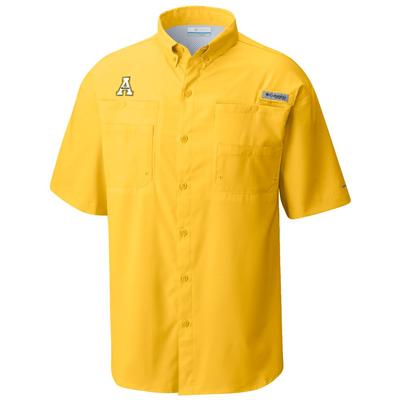 Appalachian State Columbia Men's Taimiami Short Sleeve Woven Shirt STINGER