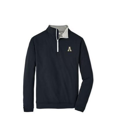 Appalachian State Peter Millar Perth Solid Stretch 1/4 Zip Pullover