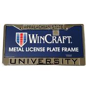  Appalachian State Metallic License   Plate Frame