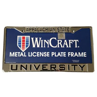 Appalachian State Metallic License Plate Frame