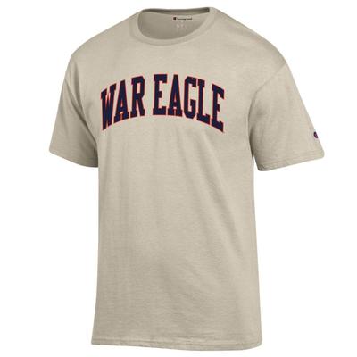 Auburn Champion Men's Arch War Eagle Tee Shirt OATMEAL