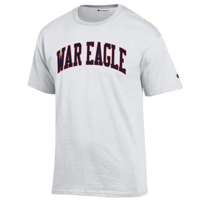 Auburn Champion Men's Arch War Eagle Tee Shirt WHITE