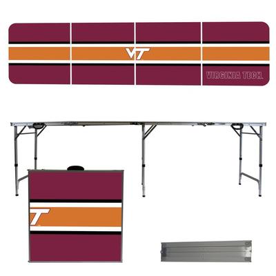 Virginia Tech Striped Tailgate Table
