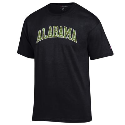 Alabama Champion Men's Camo Arch Tee BLACK