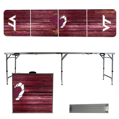 Virginia Tech Weathered Faux Wood Tailgate Table
