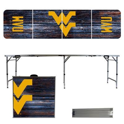 West Virginia Weathered Faux Wood Tailgate Table