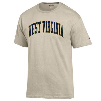 West Virginia Champion Men's Arch Tee OATMEAL