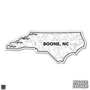  Seasons Design Boone North Carolina Map Decal
