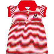  Georgia Infant Striped Gameday Dress With Bloomer