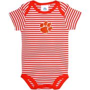  Clemson Striped Infant Bodysuit