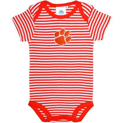 Clemson Striped Infant Onesie