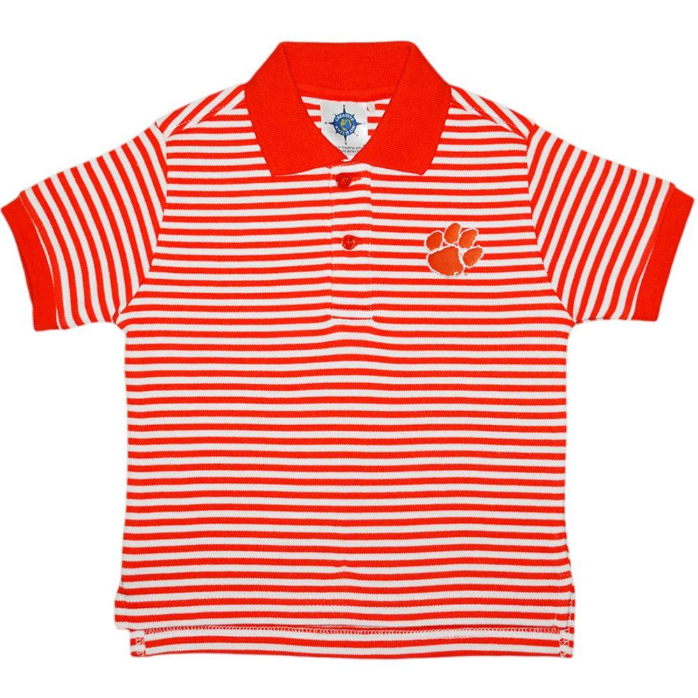  Clemson Toddler Striped Polo