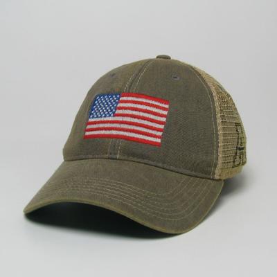 Appalachian State Legacy US Flag Adjustable Hat 