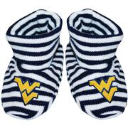  West Virginia Infant Striped Booties