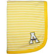  App State Striped Knit Baby Blanket