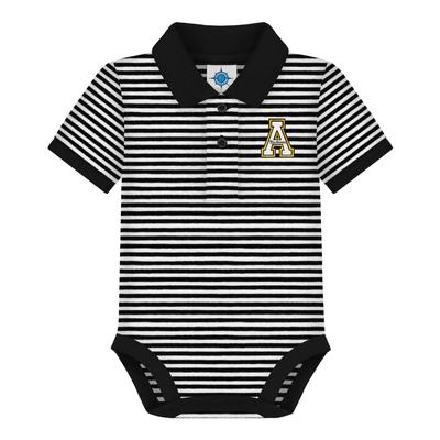 App State Infant Striped Polo Bodysuit