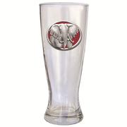 Heritage Pewter Red Elephant Emblem Pilsner Glass