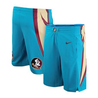 Florida State Seminoles Nike Turquoise Replica Basketball Shorts