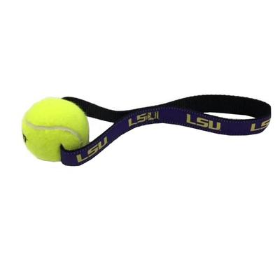 Louisiana State University Tennis Pull Dog Toy
